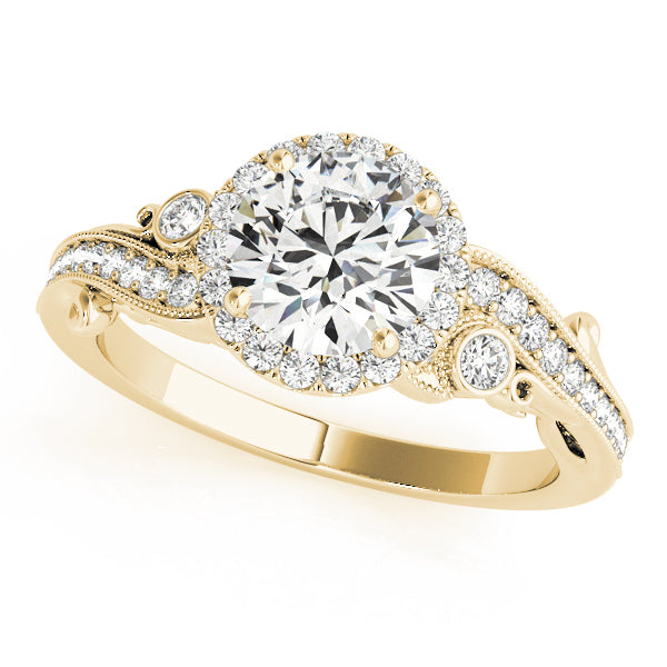 Halo Diamond Engagement Ring