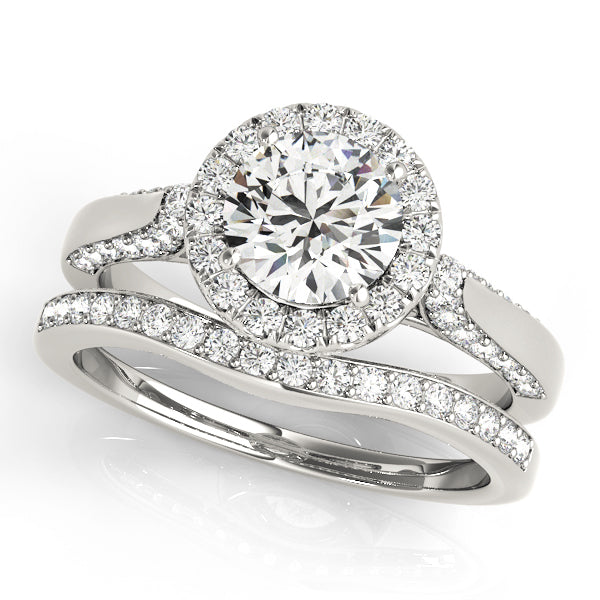 Halo Diamond Engagement Ring