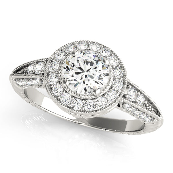 Halo Diamond Engagement Ring