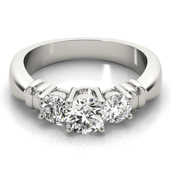 Three Stone Diamond Engagement Ring