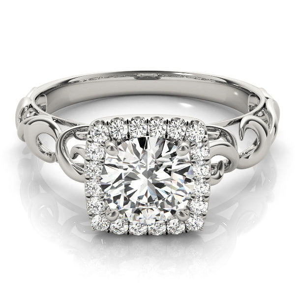 Halo Diamond Engagement Ring