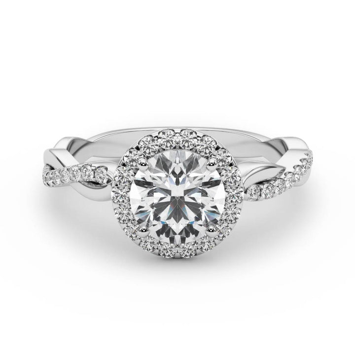 Halo Diamond Engagement Ring