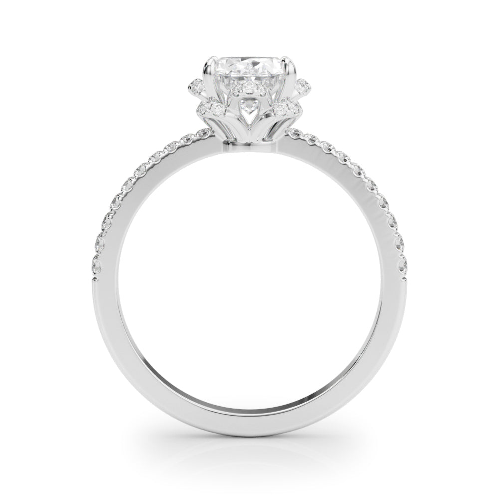 Halo Diamond Engagement Ring