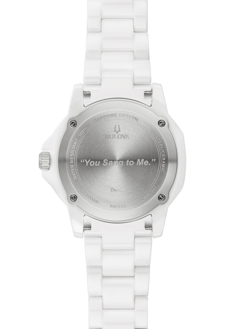 Bulova Stainless Steel & Ceramic Marc Anthony Ladies Watch