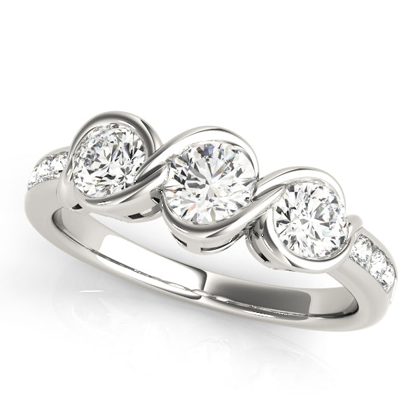 Three Stone Diamond Engagement Ring