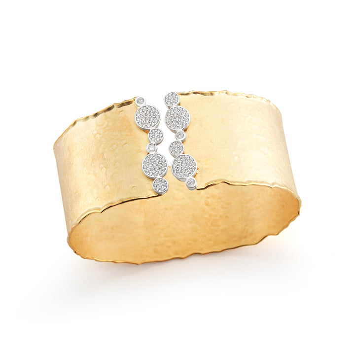 14K-Y Cuff Br. 0.80Ct