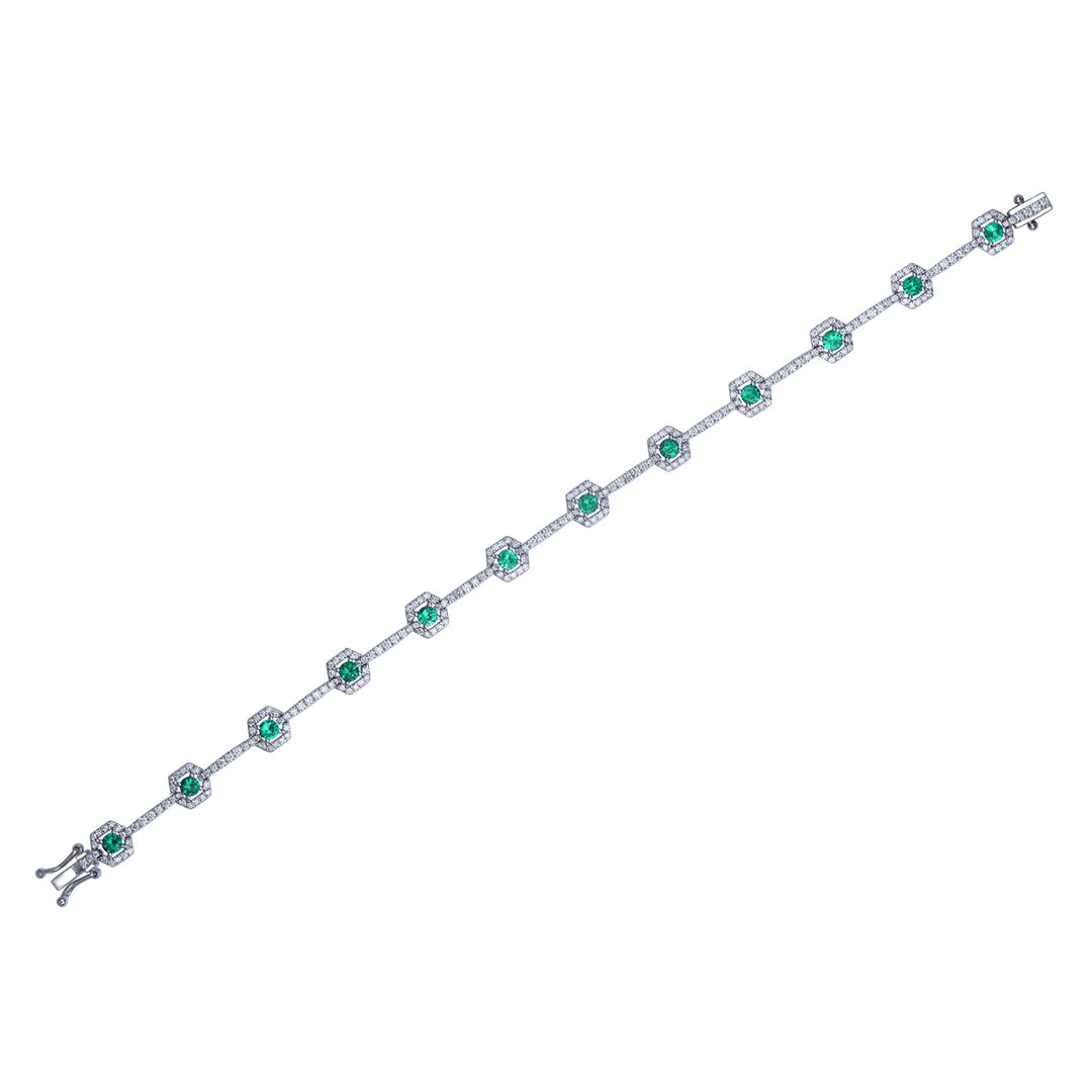 Novell Global - Emerald and Diamond Bracelet