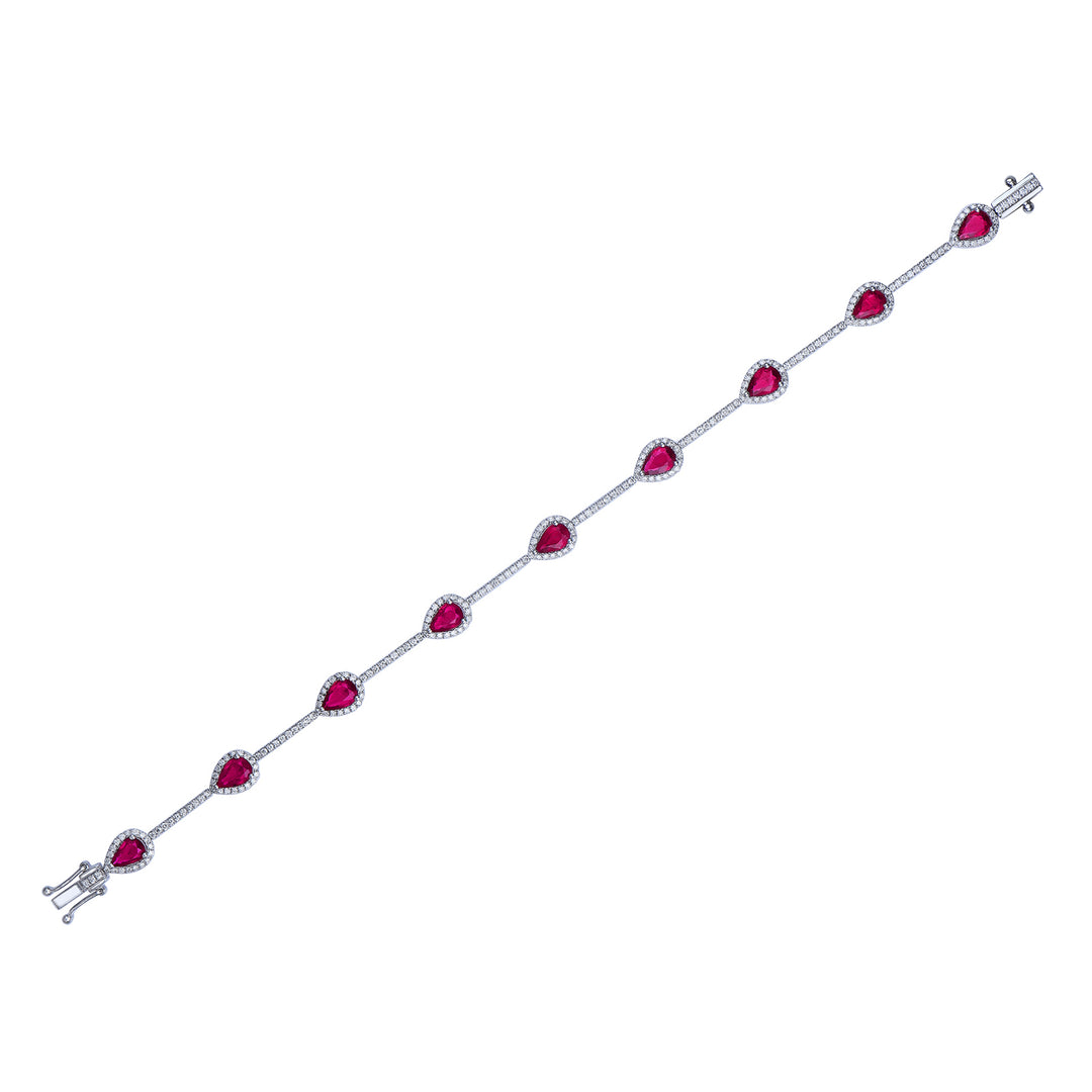 Novell Global - Ruby and Diamond Bracelet