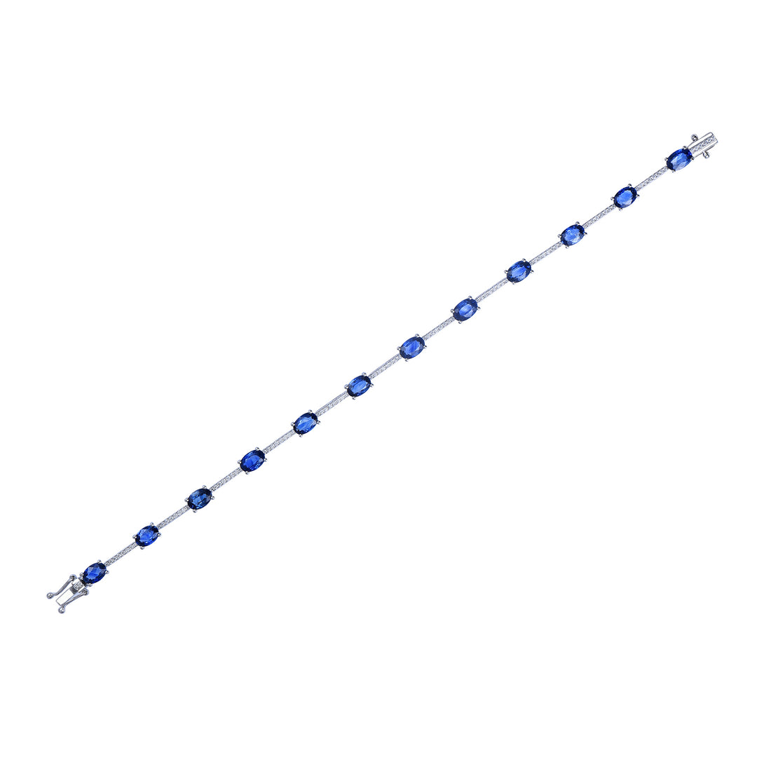 Novell Global - Blue Sapphire and Diamond Bracelet