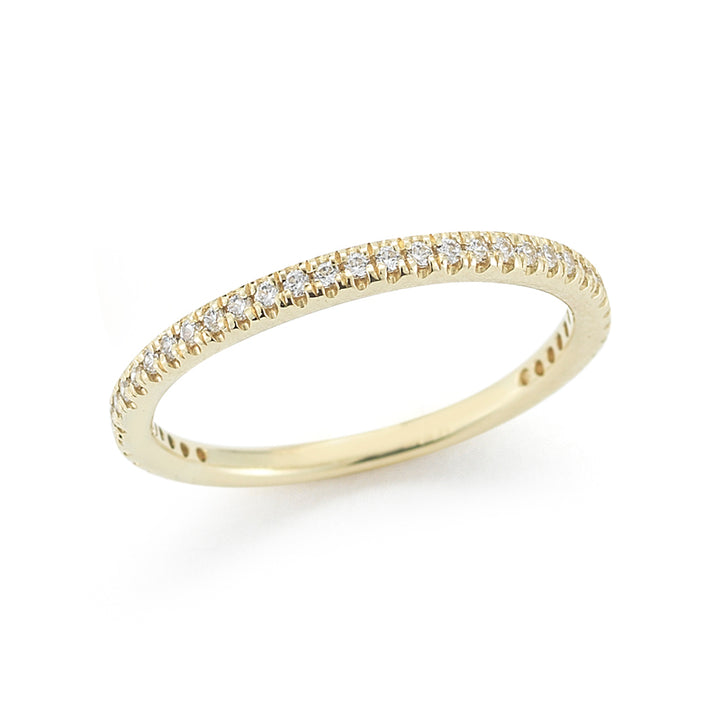 14K-Y Stackable Gallery Ring, 0.25Ct