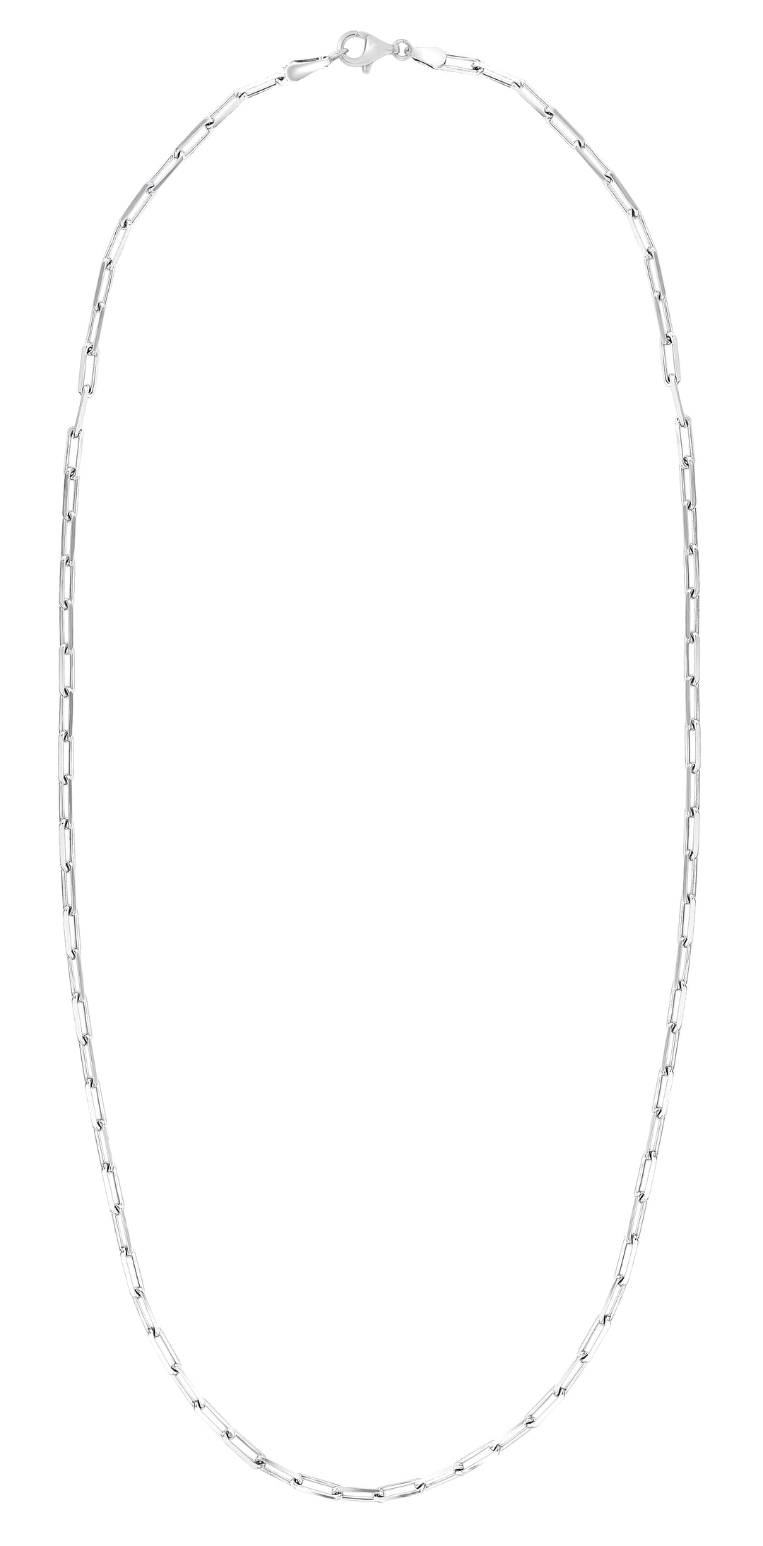 Silver 2.5mm Paperclip Chain