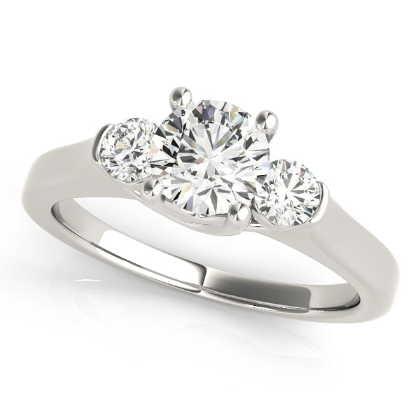 Three Stone Diamond Engagement Ring