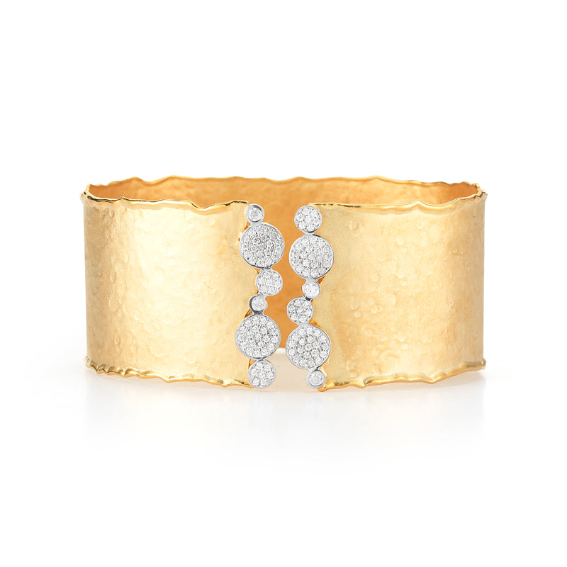 14K-Y Cuff Br. 0.80Ct