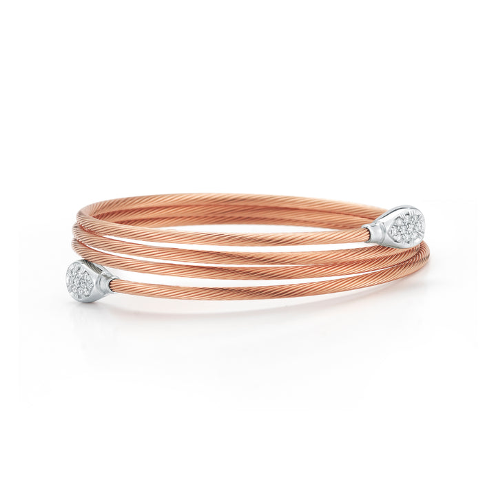 14K-P Wrap-Around Wire Br., 0.20Ct