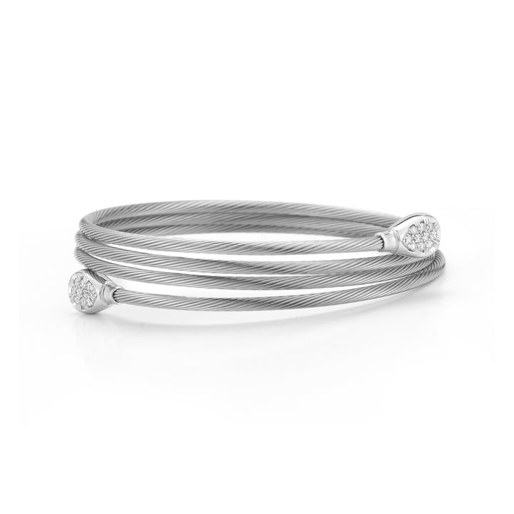 14K-W Wrap-Around Wire Br., 0.20Ct