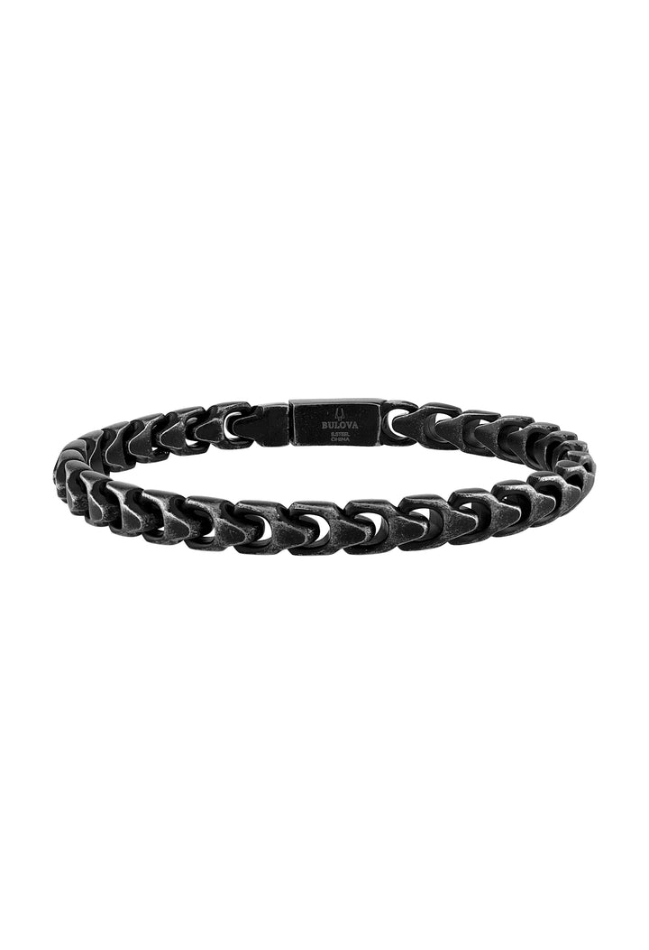 Bulova Stainless Steel Classic Jewelry Mens Bracelet