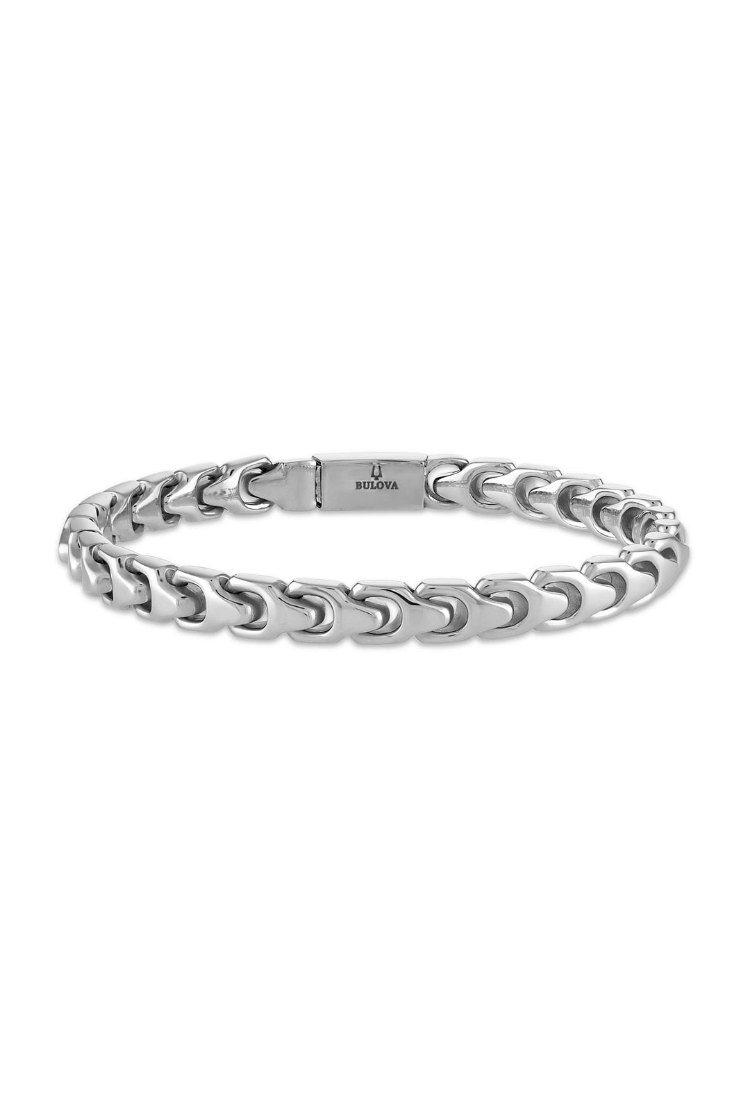 Bulova Stainless Steel Classic Jewelry Mens Bracelet