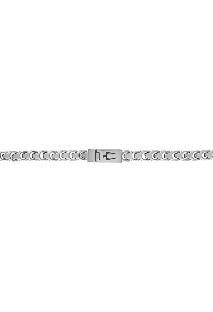 Bulova Stainless Steel Classic Jewelry Mens Necklace