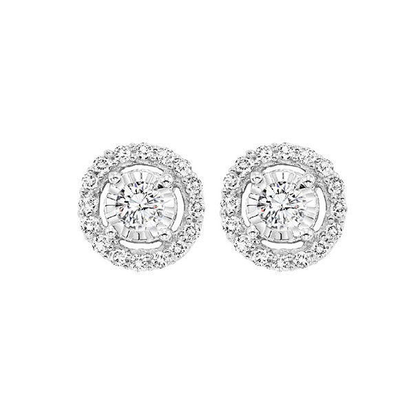 14Kt White Gold Diamond 1/2Ctw Earring