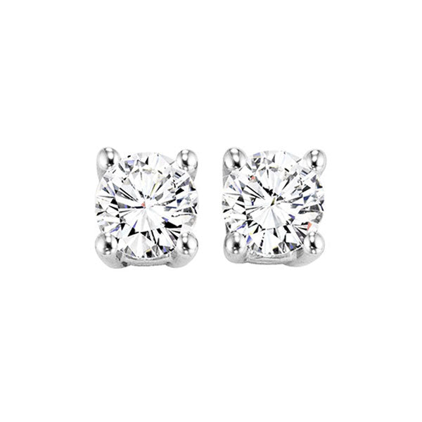 14Kt White Gold Diamond 1 1/2Ctw Earring