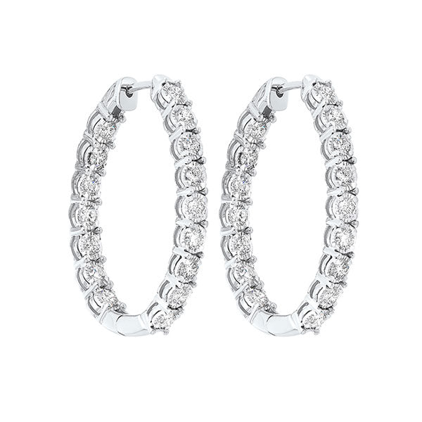 14Kt White Gold Diamond 1Ctw Earring