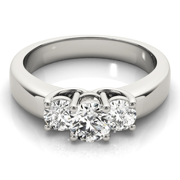 Three Stone Diamond Engagement Ring