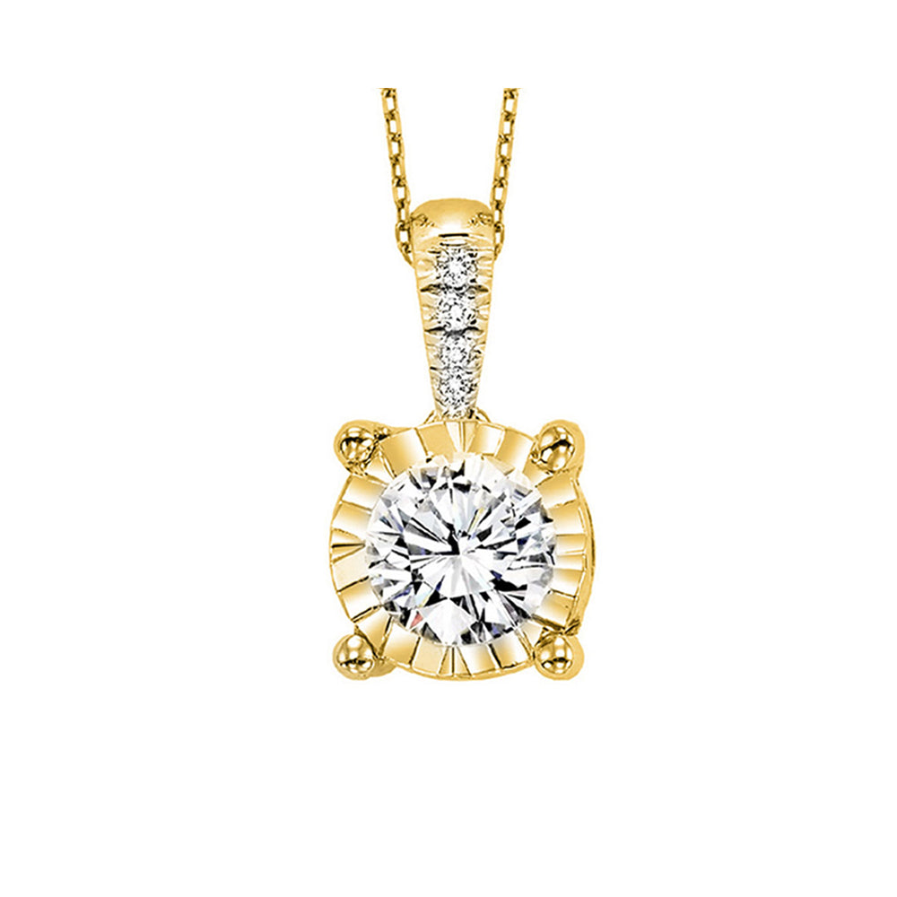 14Kt Yellow Gold Diamond 1/2Ctw Pendant