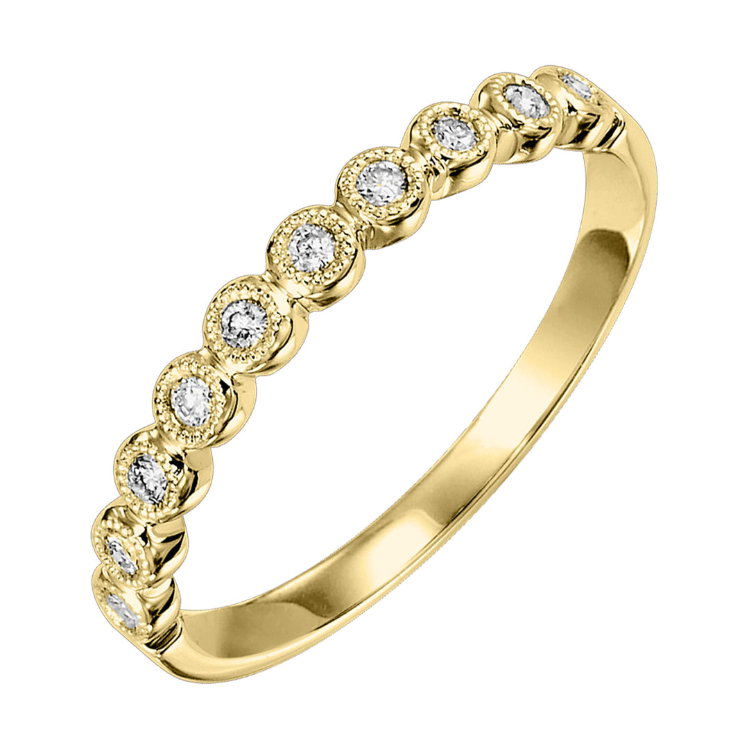 14Kt Yellow Gold Diamond 1/8Ctw Ring