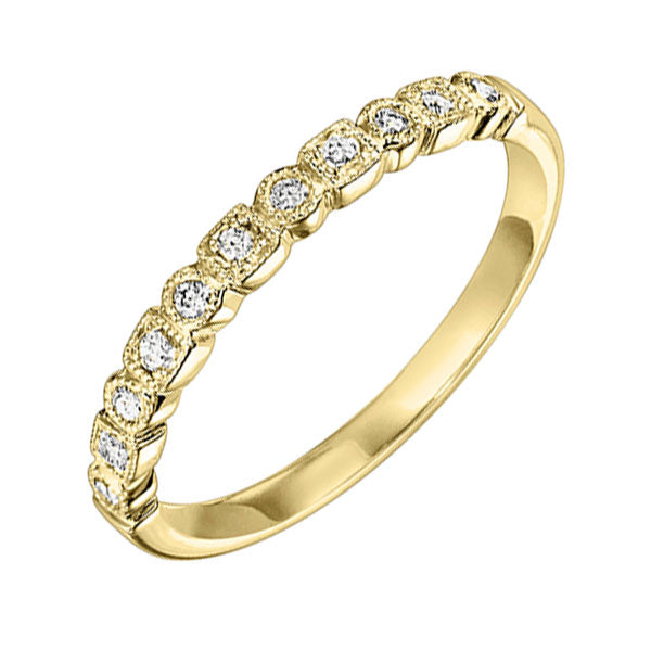 14Kt Yellow Gold Diamond 1/8Ctw Ring