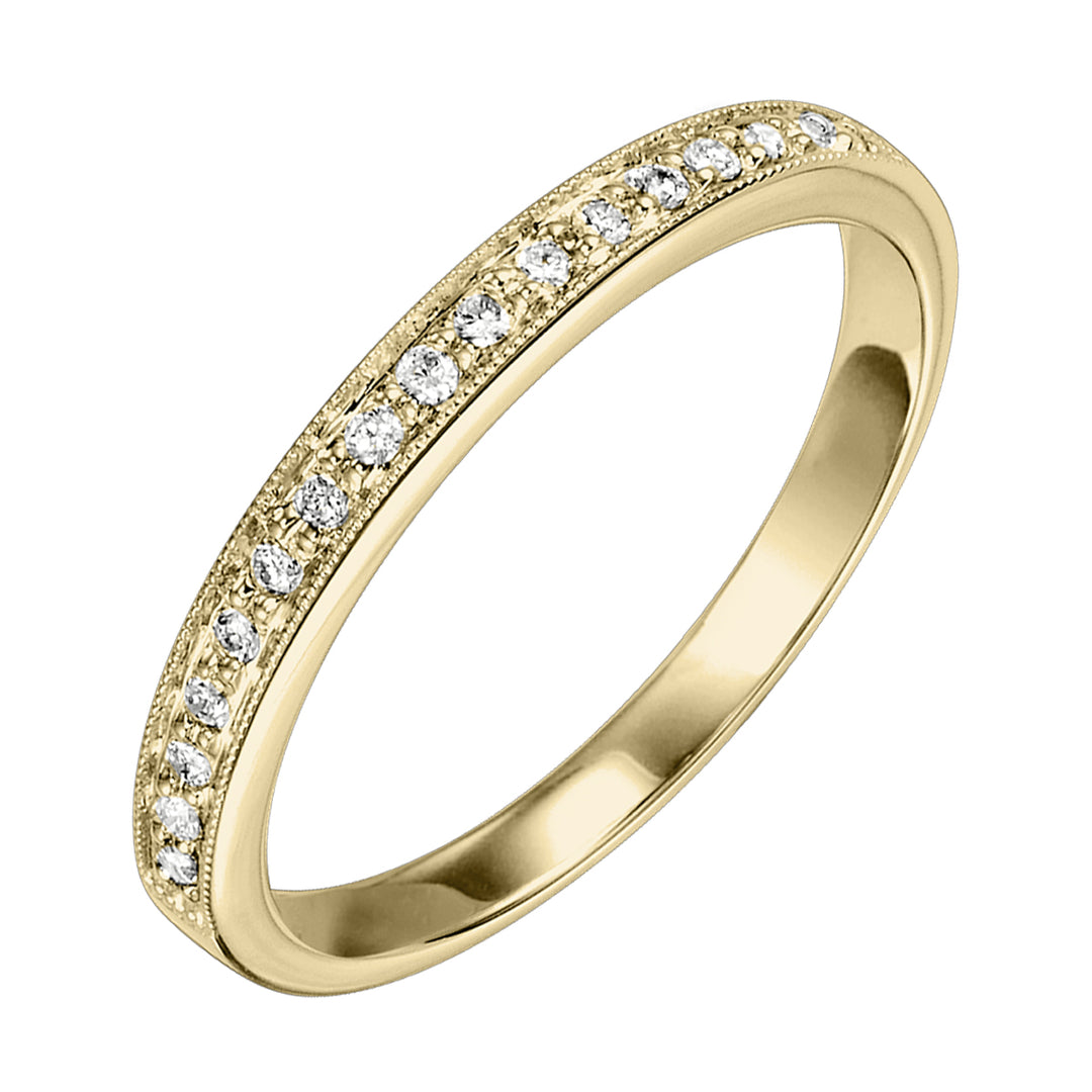 14Kt Yellow Gold Diamond 1/8Ctw Ring