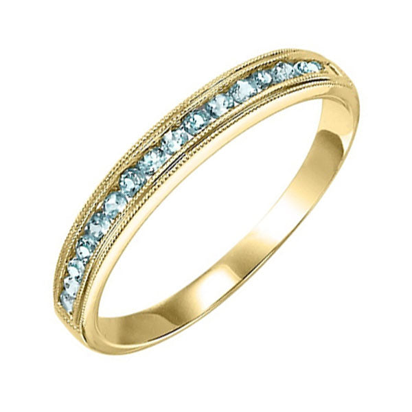 14Kt Yellow Gold Aquamarine 1/3Ctw Ring