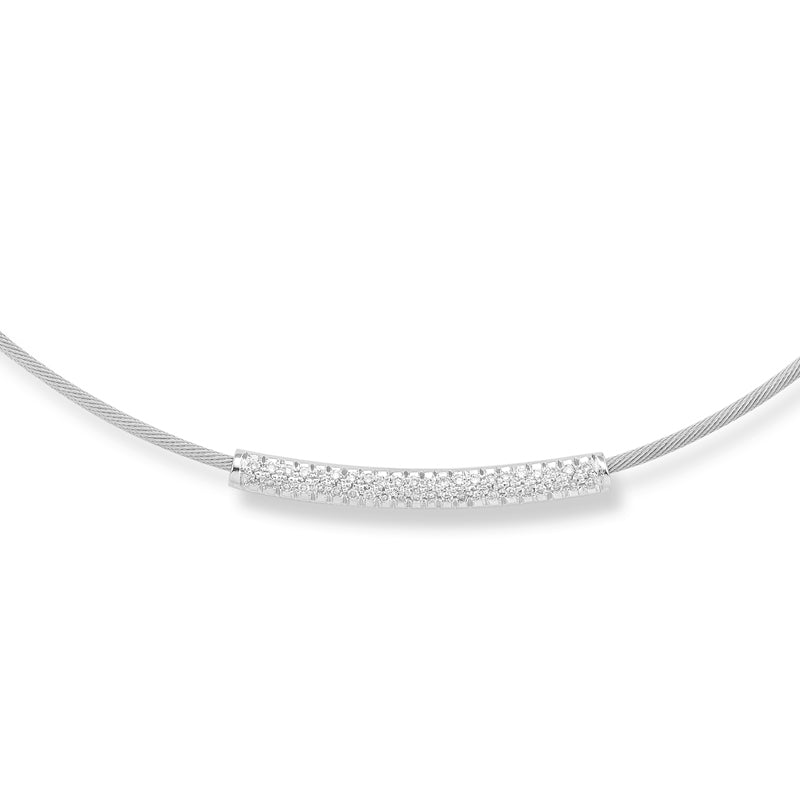 14K-W Super Flex Wire Neck., 0.45Ct