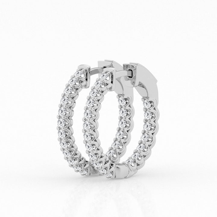 8.00 cttw Gorgeous Hoop Earrings