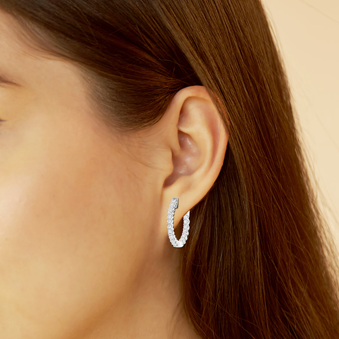 8.00 cttw Gorgeous Hoop Earrings