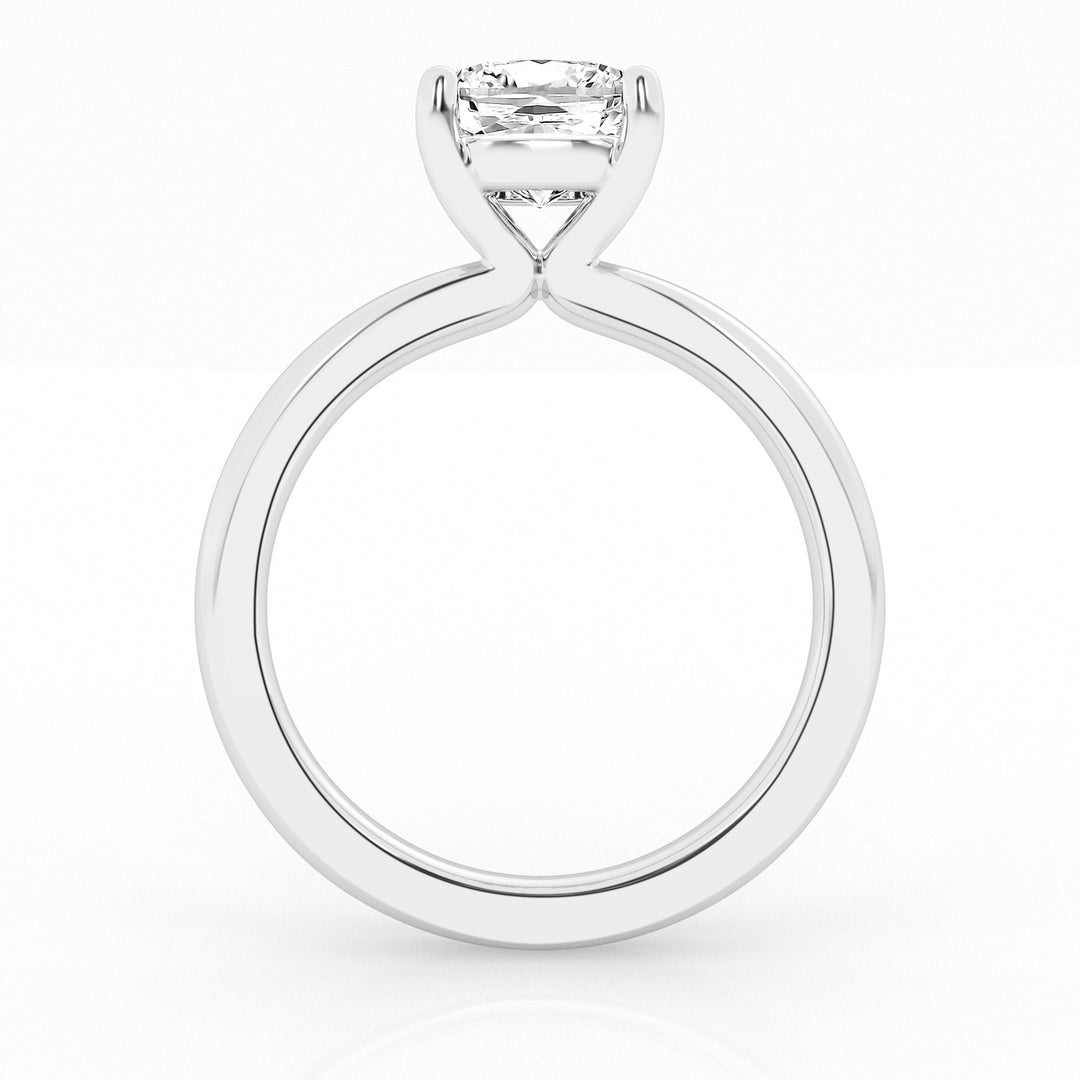 4.00 ct - Cushion  - Solitaire Ring