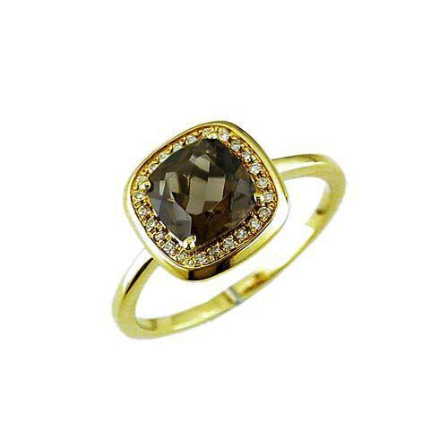 SMOKE TOPAZ RING