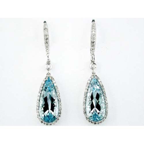 BLUE TOPAZ EARRING