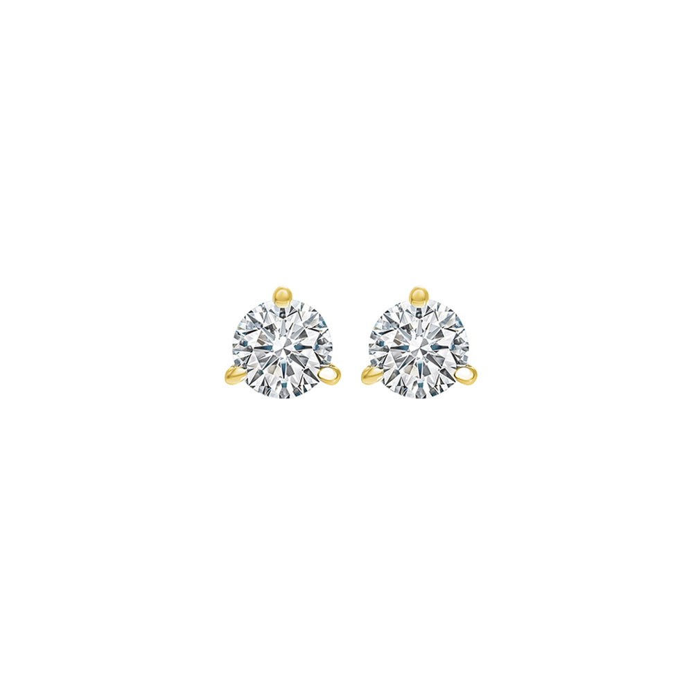 18Kt Yellow Gold Diamond 1/7Ctw Earring