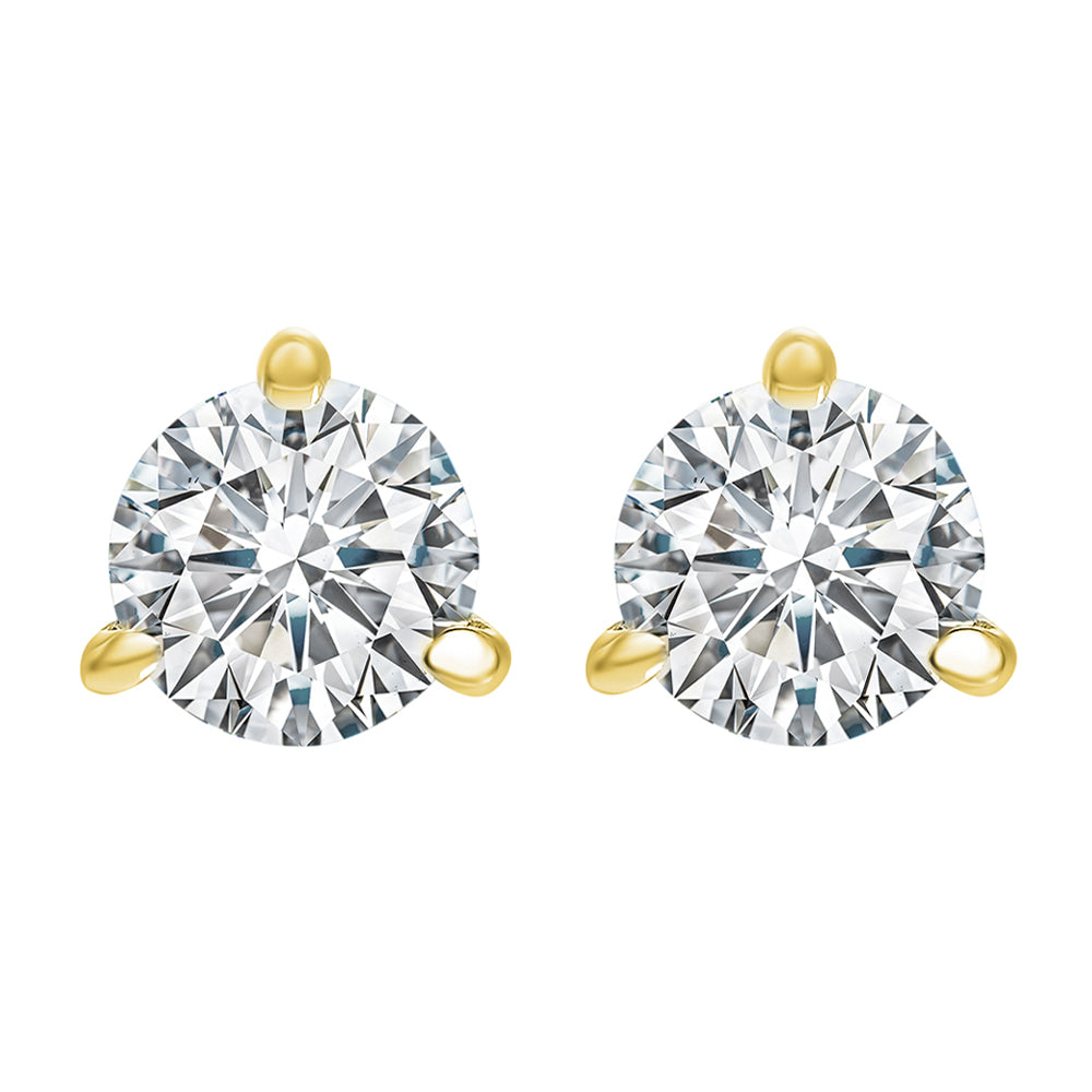 18Kt Yellow Gold Diamond 2Ctw Earring