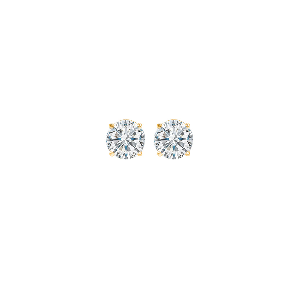 14Kt Yellow Gold Diamond 1/5Ctw Earring