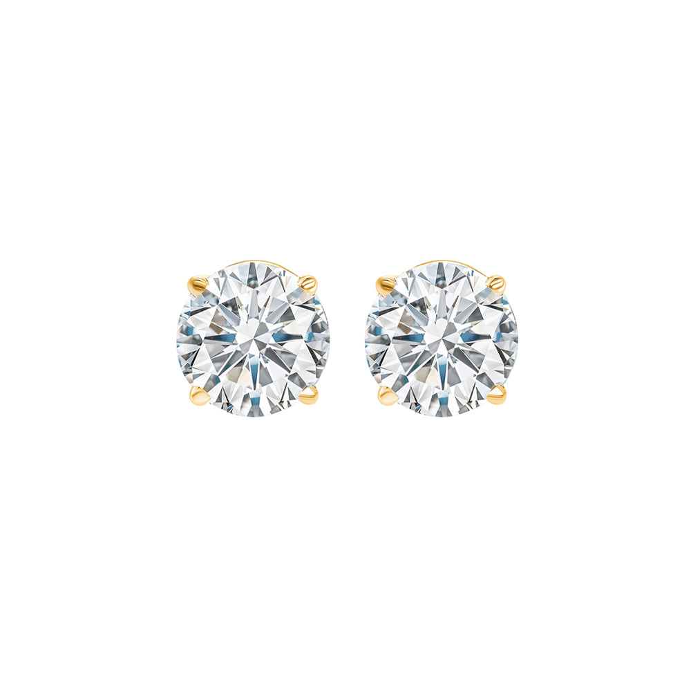 14Kt Yellow Gold Diamond 5/8Ctw Earring