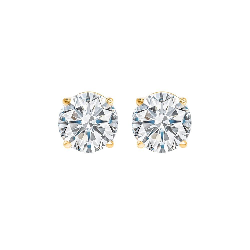 14Kt Yellow Gold Diamond 3/4Ctw Earring