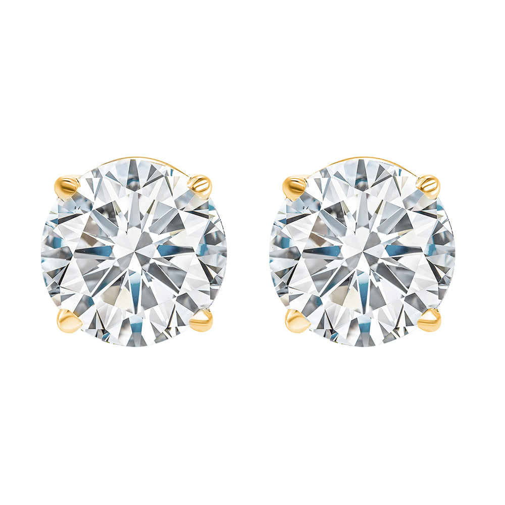 14Kt Yellow Gold Diamond 2Ctw Earring