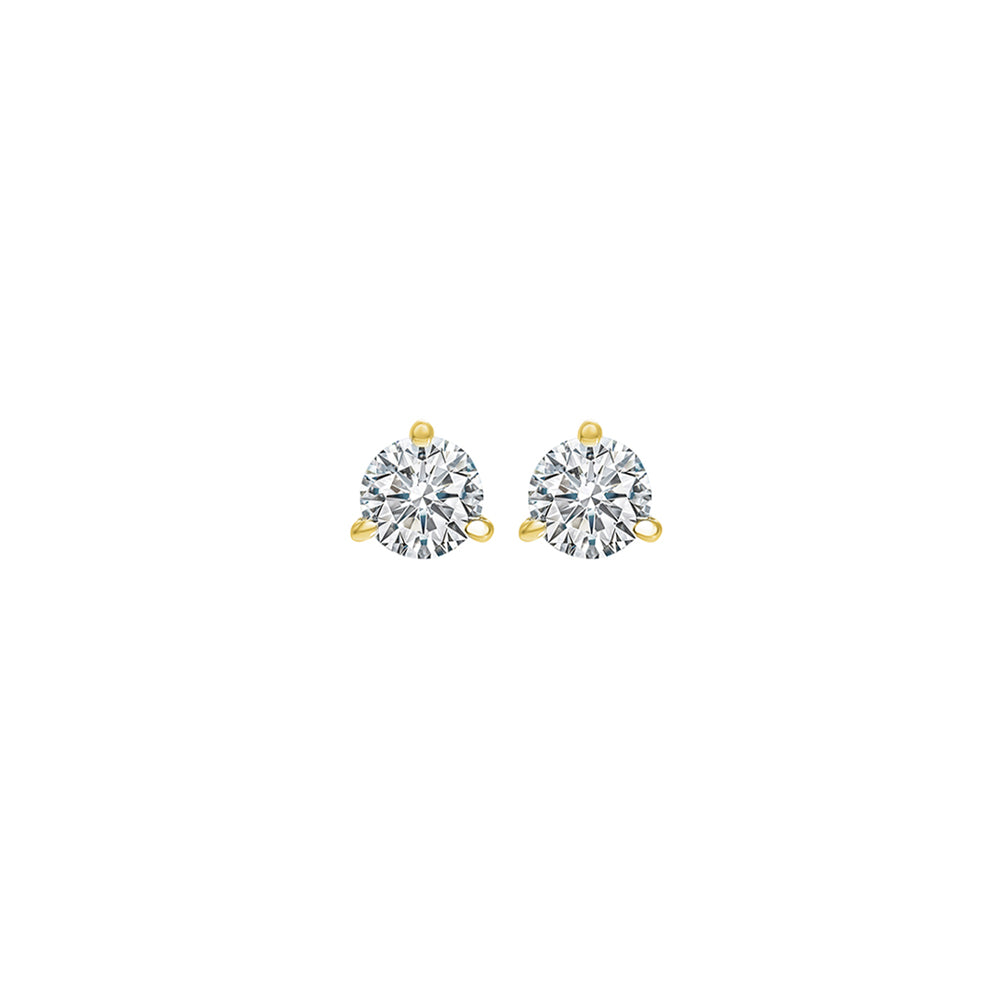 14Kt Yellow Gold Diamond 1/20Ctw Earring