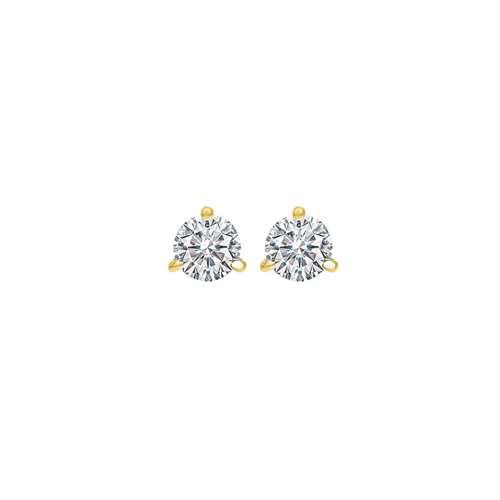 14Kt Yellow Gold Diamond 1/10Ctw Earring