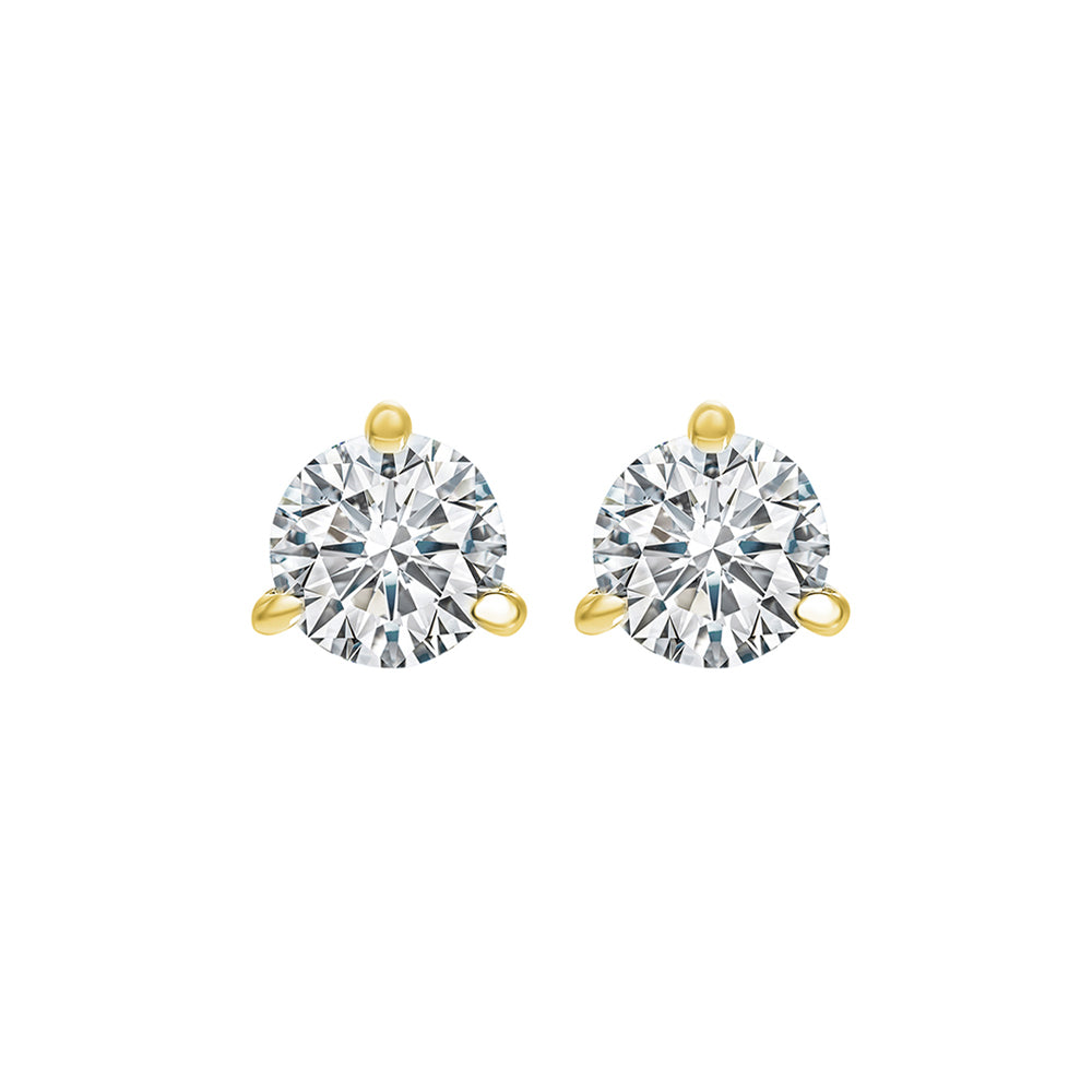 14Kt Yellow Gold Diamond 3/4Ctw Earring