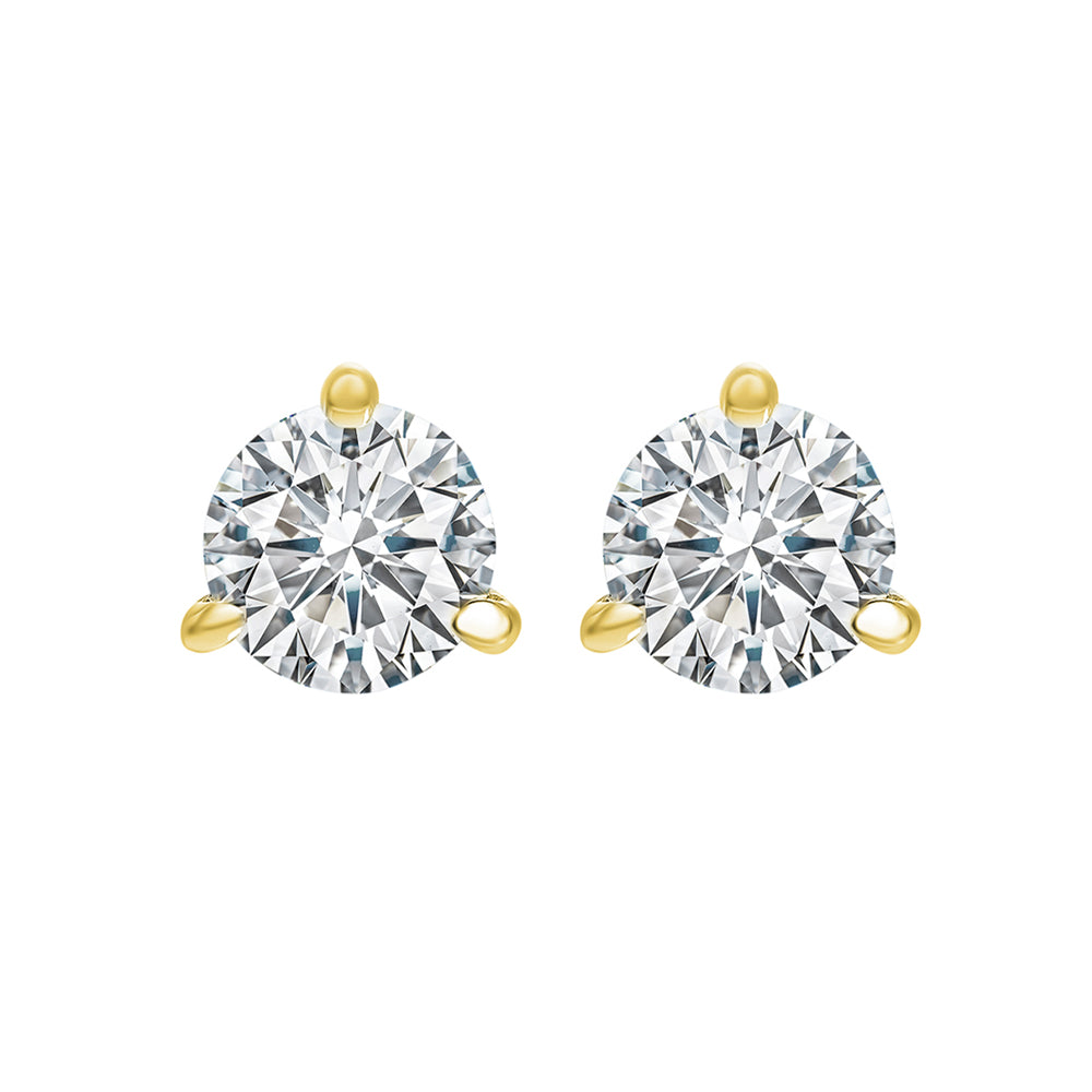 14Kt Yellow Gold Diamond 1 1/4Ctw Earring