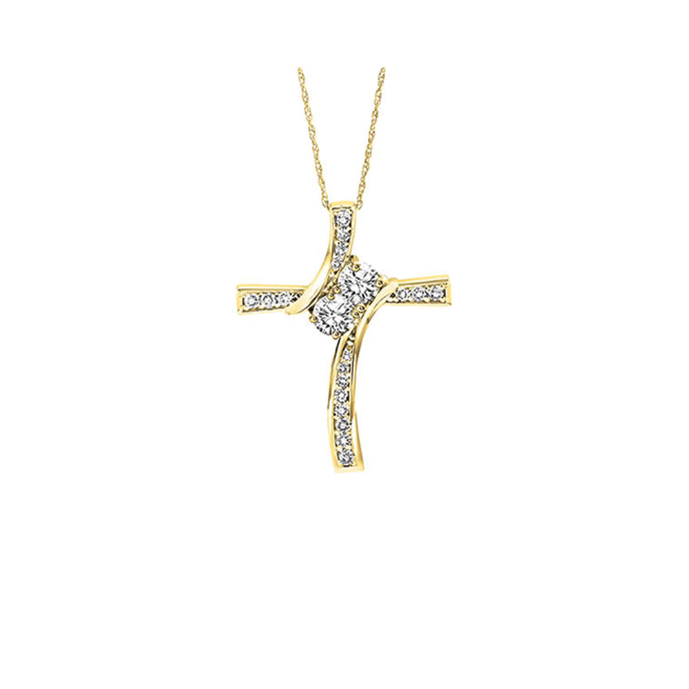 14Kt Yellow Gold Diamond 1/4Ctw Pendant