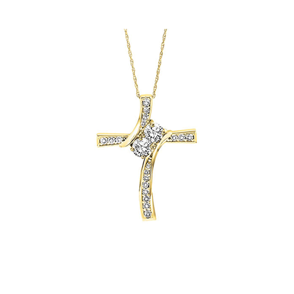 14Kt Yellow Gold Diamond 1/2Ctw Pendant