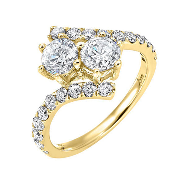 14Kt Yellow Gold Diamond 3/4Ctw Ring